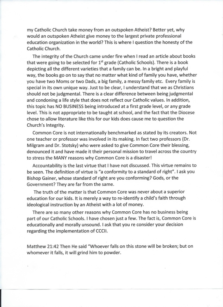 Letter to Bishop Vicki